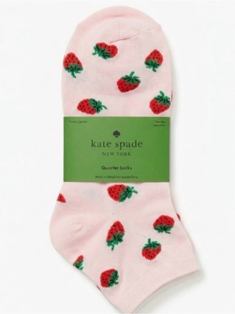 kate spade 3 piece ankle sock set